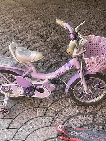 Балдар транспорту: Балдар үчүн велосипед, 2 дөңгөлөктүү, 3 - 4 жаш, Кыз үчүн, Колдонулган — 5