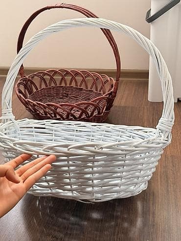 Себеттер: Плетёные корзины, 2 штуки. В отличном состоянии. 700 сом за одну — 2