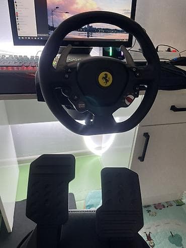 xbox kinect: Игровой руль с педалями Thrustmaster T80 Ferrari 488 GTB Edition — 3