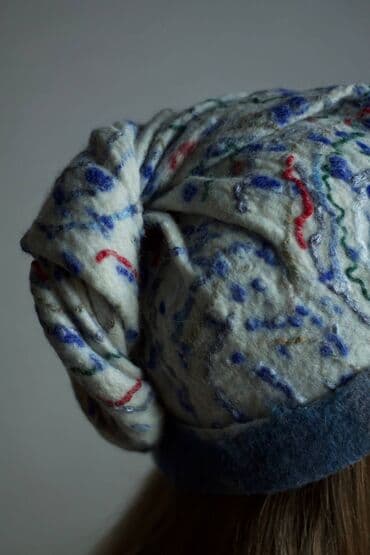 фетровые береты: Войлочная шапочка. Оригинальный дизайн. Натуральные материалы — 5