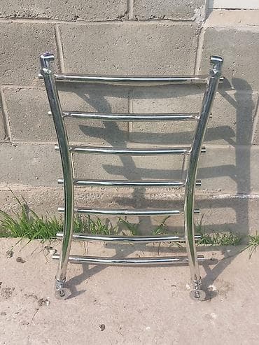 Полотенцесушитель водяной, настенный, хромированный. Две штуки - — 1