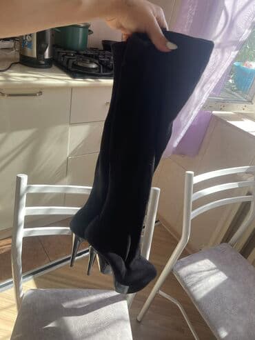 сапоги из натурального меха и кожи: Шикарные сапоги Деми на каблуках, было куплено в США очень дорого в — 4