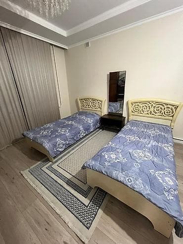 Үй жана бакча: Уктоочу бөлмө гарнитуру, Бир кишилик керебет, МДФ, түсү - Саргыч боз — 2