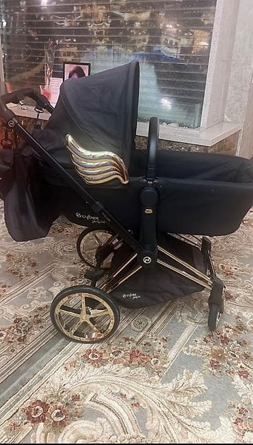 travis scott: Коляска, Cybex, цвет - Черный, Б/у, Самовывоз — 1