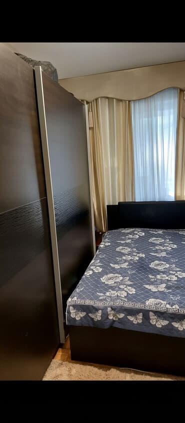 спальный гарнитур буу: Спальный гарнитур, Б/у, Двуспальная кровать, Шкаф, Самовывоз — 1