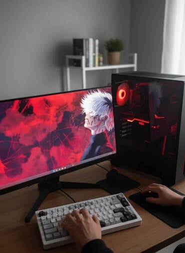 Компьютер, ядер - 4, ОЗУ 16 ГБ, Игровой, Б/у, Intel Core i3, AMD Radeon RX 5700 XT, HDD + SSD