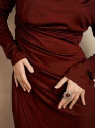 вечерний костюм: Вечернее платье, Классическое, Длинная модель, С рукавами, M — 3