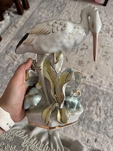 Фарфоровая статуэтка «Цапля»
Дулево