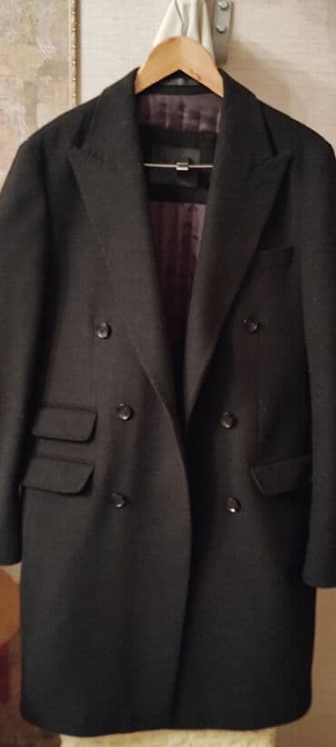 брендовые мужские спортивные костюмы из турции: Мужское пальто, 5XL, Б/у, цвет - Черный — 4