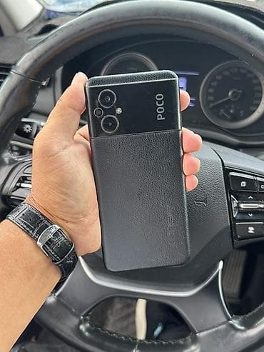 Техника и электроника: Poco M5, Б/у, 128 ГБ, цвет - Черный, 2 SIM — 1