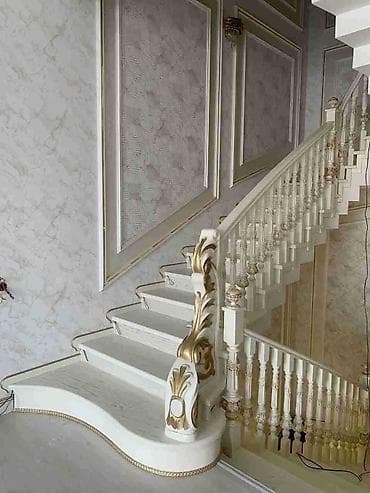 табоички для домов: Деревянная лестница Для дома, Форма лестницы: Много-маршевая, Стиль: Классический — 6