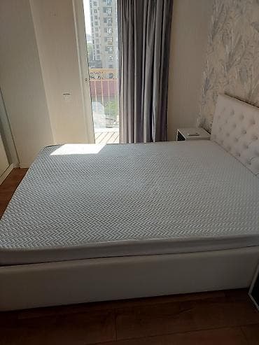 Эки кишилик керебет, Колдонулган, Матрасы бар, узуну - 200 см — 2