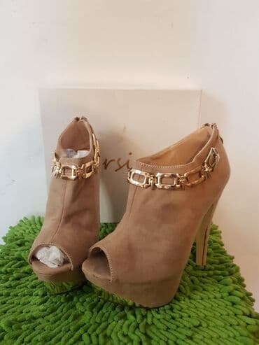 фирменная обувь из италии: Ботинки, 37, Новый, цвет - Бежевый, Самовывоз — 4