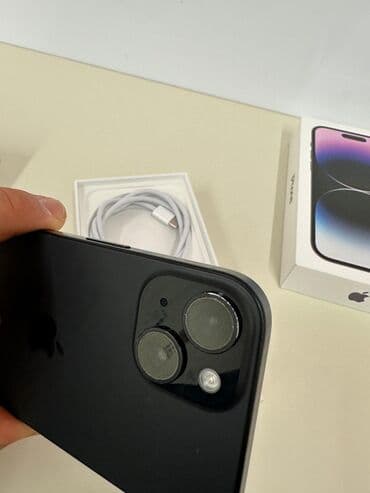 aphone 6: IPhone 15, Б/у, 128 ГБ, Black Titanium, Зарядное устройство, Кабель, Коробка, 78 % — 4