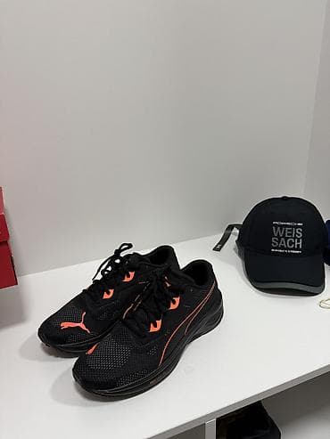 Мужские кроссовки, 42.5, Puma, Новый, цвет - Черный, Самовывоз, Платная доставка