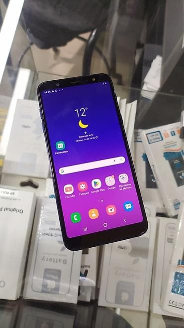 Samsung Galaxy A6 Plus, Б/у, 64 ГБ, цвет - Синий, 2 SIM at lalafo.kg Samsung Galaxy A6 Plus, Б/у, 64 ГБ, цвет - Синий, 2 SIM