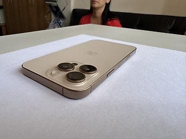 IPhone 16 Pro Max, Б/у, 512 ГБ, Золотой, Защитное стекло, Кабель, Коробка, 95 % — 5