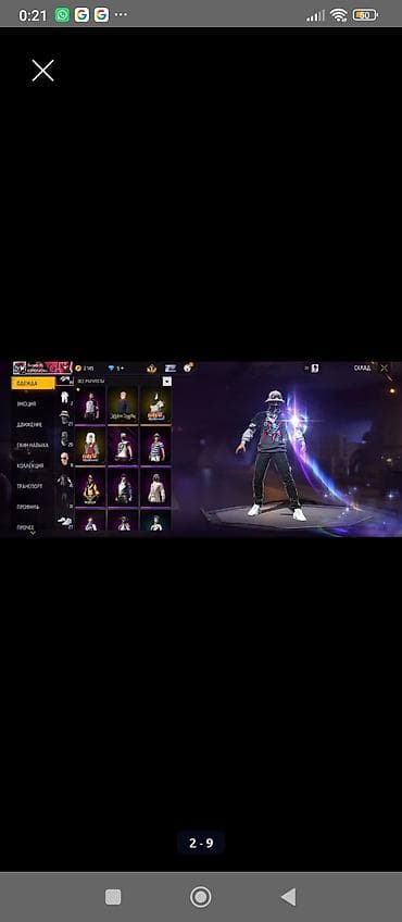 закатные значки: Аккаунт Free Fire Характеристики и содержимое: - Уровень профиля — 2