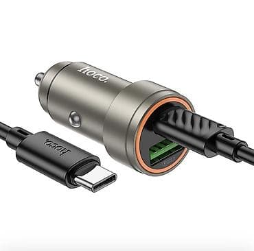 usb: Автомобильное зарядное устройство Hoco (комплект с кабелем USB‑C) - — 2