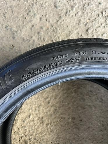 Летняя шина Bridgestone, размер 245/40 R18 97Y (усиленный индекс — 2