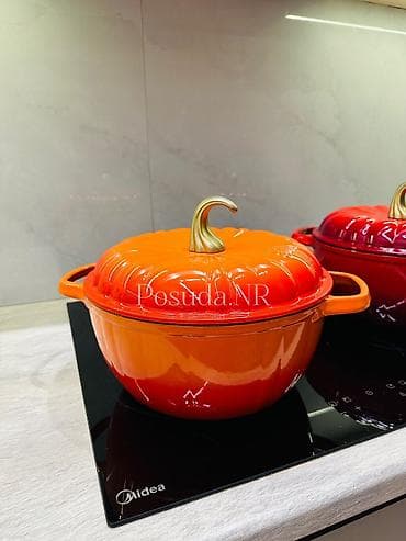 эски кийим: 🎃 ЧУГУННЫЙ КАЗАН «ТЫКВА» — 7 Л 🔥 ПО АКЦИИ — ВСЕГО 4 990 СОМ! ✨ — 1