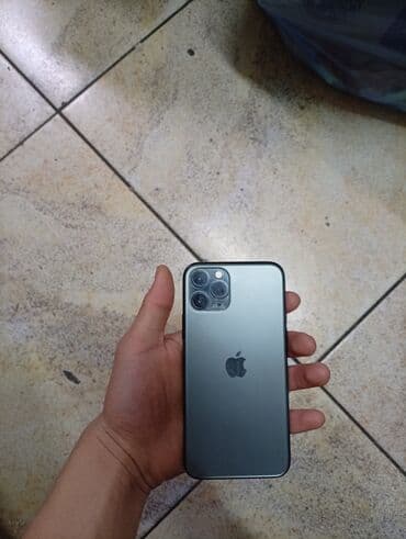 iphone 5 plus: IPhone 11 Pro, Б/у, 64 ГБ, Matte Midnight Green, Зарядное устройство, 64 % — 3