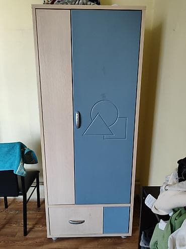 Туалетные столики: Шифоньер, шкаф для одежды, Б/у, Прямой, ЛДСП — 1