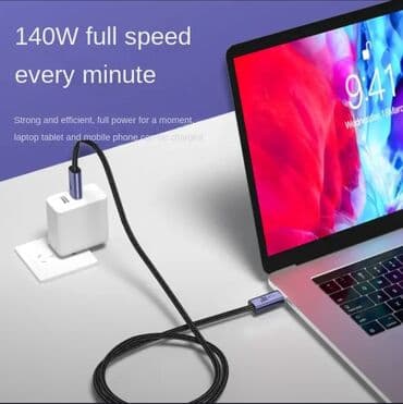 блоки питания для ноутбуков gateway: Плетеный кабель USB Type С к USB С 3,1 Gen2 10Gbs 140 Bt QC3.0 PD3.1 — 2