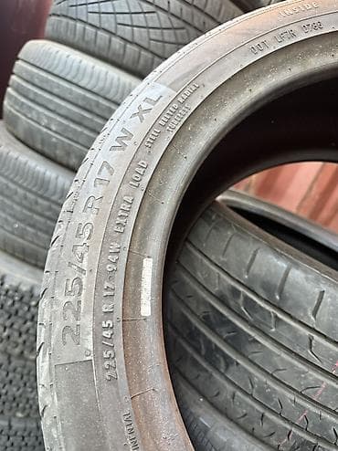 Шины 225 / 45 / R 17, Лето, Б/у, Пара, Легковые, Китай, Continental — 4