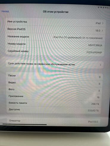 apple keyboard: Планшет, Apple, память 256 ГБ, 10" - 11", 5G, Б/у, Классический цвет - Белый — 5