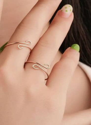 Легкость и стиль в каждом движении! Тонкое регулируемое кольцо в