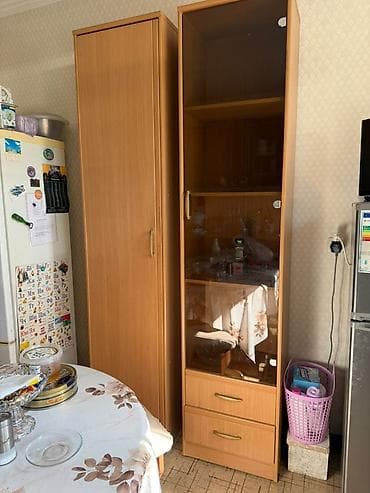 Гарнитуры для зала: Набор мебели в оттенке «бук/орех»: 1) Компьютерный стол: - выдвижная — 2