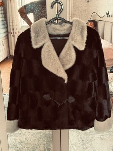 шуба кроликовая: Шуба, Норка, Короткая модель, M, L — 1