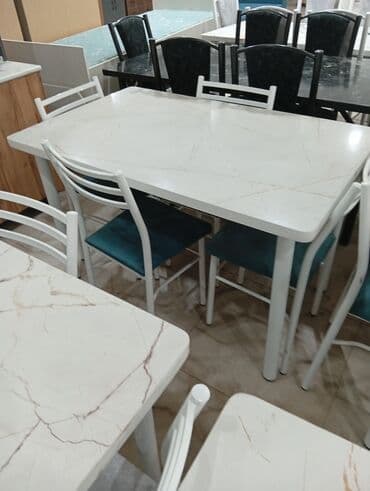 стол в гостиной со стульями: Кухонный стол и стул, Новый, Платная доставка — 12