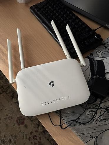 Wi‑Fi роутер с 4 внешними антеннами Особенности: - Двухдиапазонная