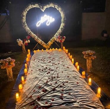 детские аниматоры с выездом бишкек: Романтическое оформление для особых событий - Декорация в виде — 1