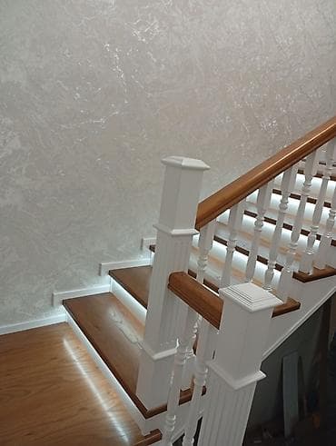 Готовые ступеньки для лестниц: Деревянная лестница Для дома, Форма лестницы: Много-маршевая, Стиль: Классический — 2