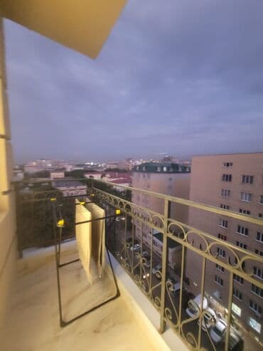 однокомнатная квартира в бишкеке: 1 комната, Душевая кабина, Постельное белье, Кондиционер — 11