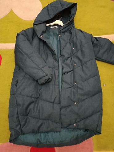 кожаные пиджак: Пуховик, Длинная модель, С капюшоном — 6