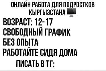 няня сиделка кок жар: Онлайн‑подработка для подростков Кыргызстана - Возраст: 12–17 лет - — 1