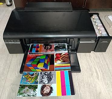 Принтеры: Epson L805 6 цветов Wi-Fi печать с телефона Напечатано 14000страниц — 3