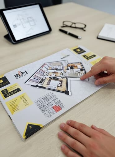 2 комнаты квартиры: 2 комнаты, 82 м², Элитка, 10 этаж, ПСО (под самоотделку) — 1