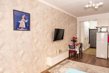 суточный дом в бишкеке: 1 бөлмө, Душ кабинасы, Жаздык, жууркан-төшөк каптары, Кондиционер — 28