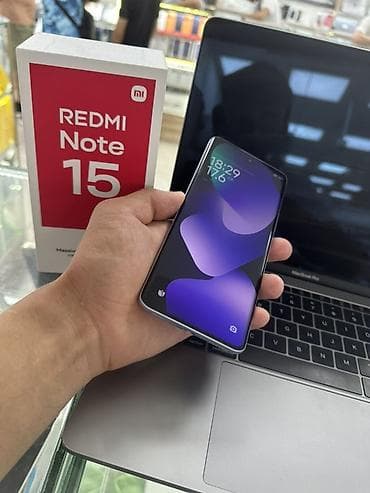 Техника и электроника: Redmi, Redmi Note 15, Б/у, 256 ГБ, цвет - Голубой, 2 SIM — 2