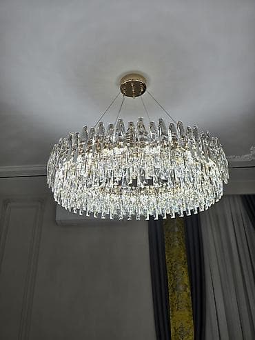 Аксессуары для осветительных приборов: Кристальная подвесная люстра премиум-класса - Тип: подвесная круглая — 1