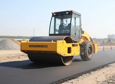 шины на фронтальный погрузчик: Дорожный каток SINOMACH, предназначенный для уплотнения различных — 1