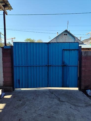 раздвижные металлические двери: Металлические ворота из профнастила с калиткой - Конструкция — 1