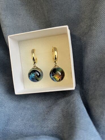 самые красивые свадебные платья в мире: Серьги, Проба 585, Женские, Ручная работа, Б/у — 3