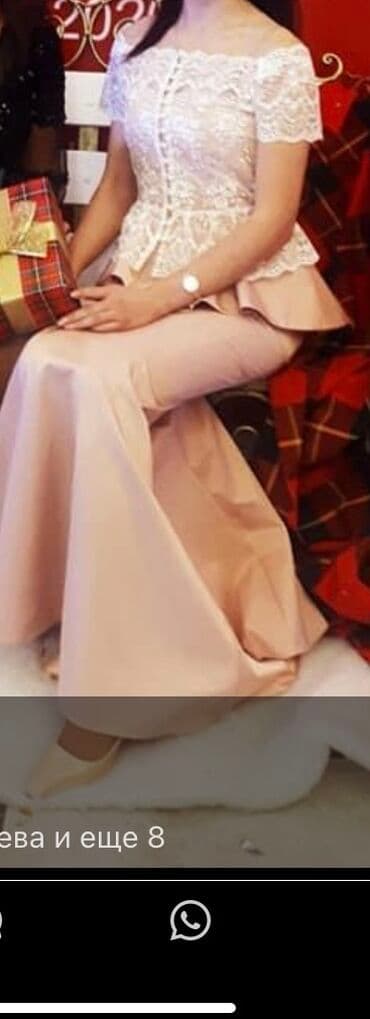 праздничные платья больших размеров: Вечернее платье, Русалка, Длинная модель, Без рукавов, S, M — 2