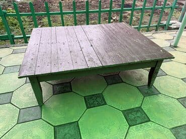 Кухонный стол, Б/у, Прямоугольный, Нераскладной